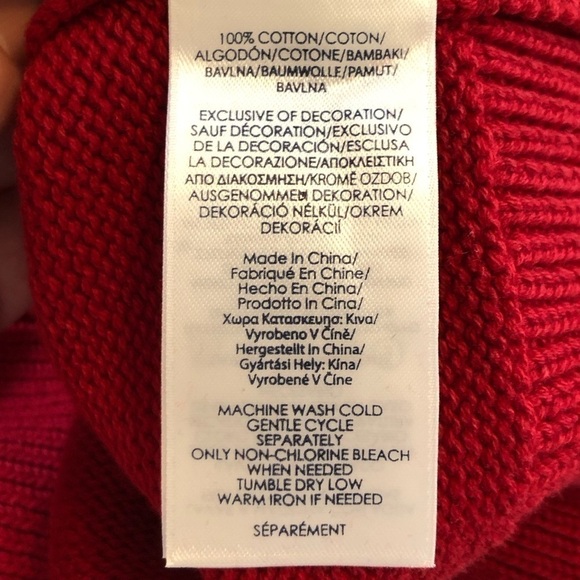 CHAPS Mens NWOT Red Cotton Classic Crewneck Sweater Size XL - Picture 11 of 13